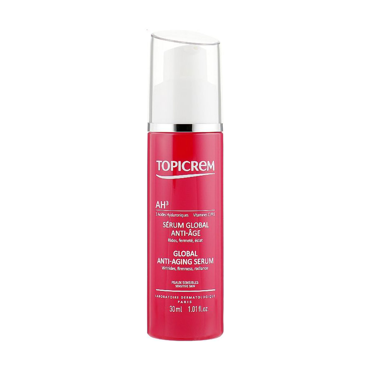 Уцінка! Антивікова сироватка для обличчя Topicrem AH3 Global Anti-Aging Serum для чутливої шкіри, 30 мл